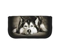 BYwenhopnbs Siberian Husky，Large Capacity Pencil Case, Pen Pouch Organizer Canvas Pencil Bag for Girls
