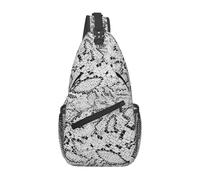 BYwenhopnbs Snake Skin TextureSling Bag for Men Crossbody Small Travel Shoulder Daypack
