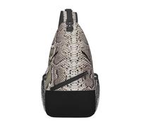 BYwenhopnbs Snake SkinSling Bag for Men Crossbody Small Travel Shoulder Daypack