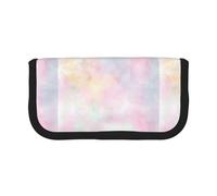 BYwenhopnbs Soft Pastel Bright Colored Calm Abstract The Arts,Large Capacity Pencil Case, Pen Pouch Organizer Canvas Pencil Bag for Girls