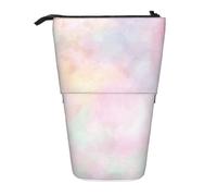 BYwenhopnbs Soft Pastel Bright Colored Calm Abstract The Arts Stand up Pencil case Holder, Telescopic Pencil Bag