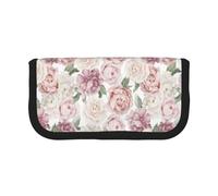 BYwenhopnbs Spring Season Pink Flowers Floral,Large Capacity Pencil Case, Pen Pouch Organizer Canvas Pencil Bag for Girls