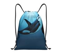 BYwenhopnbs The Dreamer Orca Drawstring Bag String Bag Lightweight Gym Backpack for Men Women