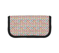 BYwenhopnbs Vintage Doxie Sausage Dogs Dachshund Pattern Girls，Large Capacity Pencil Case, Pen Pouch Organizer Canvas Pencil Bag for Girls