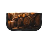 BYwenhopnbs Wine Oak Container，Large Capacity Pencil Case, Pen Pouch Organizer Canvas Pencil Bag for Girls