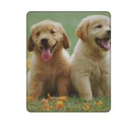 BYwenhopnbs Yellow Labrador Retriever Puppies Square Mouse Pad Sewn Edge Design 10&12in