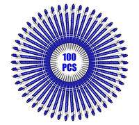 BYWEXCLESD 100 Pcs Personalised Custom Pens Bulk Free Engraving with Name Message Customised Ballpoint Stylus for Business Office Graduation Gifts Men Women Birthday Christmas (Blue)