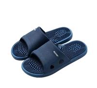 BYWXW Unisex Adults Non-Slip Soft Bottom Reflexology Acupressure Slippers for Men Women's Open Toe Shower Bedroom House Slippers Indoor Outdoor (Blue, EU 44/45)