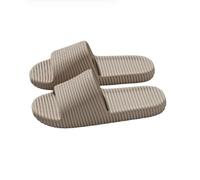 BYWXW Women Men Super Soft Foam Sliders Thick Sole Sandals Non-Slip Bathroom Shower Slippers Flip Flops Summer Slippers Unisex(Size:EU 44/45,Color:khaki)