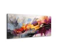 BYXART Colorful Abstract Canvas Wall Art for Living Room Decor Multicolor Fantasy Artwork Walls Prints Painting Picture for Bedroom Bathroom Home Office Décoration 40L x 20W
