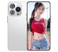 BYXLMS i15proMax Smartphone with 128GB Memory Card, 6.8 inch Display, 8GB+256GB, 50MP+108MP Camera, 8000mAh Battery, Dual SIM, OTG/Face ID/GPS White