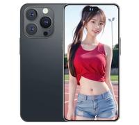 BYXLMS i15proMax Smartphone with 128GB Memory Card, 6.8 inch Display, 8GB+256GB, 50MP+108MP Camera, 8000mAh Battery, Dual SIM, OTG/Face ID/GPS Black