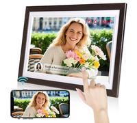 Byybuo WiFi Digital Photo Frame 15.6 Inch - 1366 * 786 HD IPS Touch Screen Picture Frame Electronic, 32GB Memory, Auto Rotate, Wall Mountable for Sharing Photos and Videos Instantly via Uhale APP