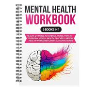 BYYDANFC Mental Health Journal, Mental Health Workbook Prompts For Stress Relief, Daily Reflection Diary For Emotional Well-Being