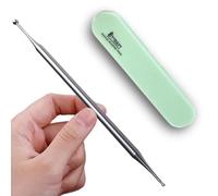 BYYDDIY 6.3inch Stainless Steel Dual Head Facial Reflexology Tools,Ear Massage Tool,Body Point Probe Pen &Trigger Point Massager Tool for Deep Tissue (6.3inch)