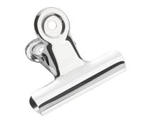 BYYLECL 10PCS Clips Round Paper Binder Silver Stainless Steel File Clamps, Metal Ticket Clip Stationery Clips Strong Grip for A4 Documents, Drawing Board, Photos 10pcs