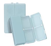 BYYLECL 1PCs Magnetic Foldable Pill Box Case, 7 Tray Travel Size Medicine Case Container Small Pocket Pill Dispenser for Pill Jewelry Screw 7x2.5x10cm