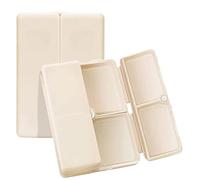 BYYLECL 1PCs Magnetic Foldable Pill Box Case, 7 Tray Travel Size Medicine Case Container Small Pocket Pill Dispenser for Pill Jewelry Screw 7x2.5x10cm