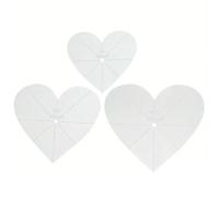 BYYLECL 3pcs Heart Shaped Sewing Rulers, Quilting Rulers Heart Shaped Rulers Patchwork Tools Sewing Tools Measuring Quilting Handmade Tool