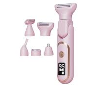 BYYLECL 5-in-1 Electric Razor IPX7 Waterproof Bikini Trimmer, Wet & Dry Use Painless Personal Trimmer Groomer for Ladies Face Body Legs Bikini Public Hairs 14cm