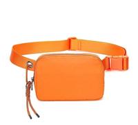 BYYLECL Bum Bag for Men Women, Lightweight Water-Resistant Waist Packs with Adjustable Belt,Zipper Waist Bag for Running Hiking Jogging Walking Travel Belt Bag Orange
