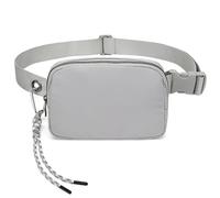 BYYLECL Bum Bag for Men Women, Lightweight Water-Resistant Waist Packs with Adjustable Belt,Zipper Waist Bag for Running Hiking Jogging Walking Travel Belt Bag Grey