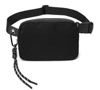 BYYLECL Bum Bag for Men Women, Lightweight Water-Resistant Waist Packs with Adjustable Belt,Zipper Waist Bag for Running Hiking Jogging Walking Travel Belt Bag Black
