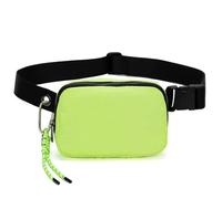 BYYLECL Bum Bag for Men Women, Lightweight Water-Resistant Waist Packs with Adjustable Belt,Zipper Waist Bag for Running Hiking Jogging Walking Travel Belt Bag Neon Green