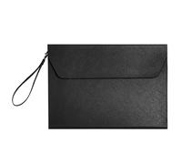 BYYLECL Envelope Documents, Waterproof PU Leather A4 Document Folder Business Briefcase File Bag for Women Men 33x24.5cm