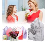 BYYLE olding Flower Storage Box, Reusable Waterproof Paper Boxes for Bridal Florist Present Packing Box Party Wedding Decor 20x7x29.5cm