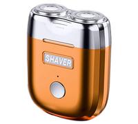 BYYLECL Mini Electric Shaver, Dual Head Electric Razor for Men, USB Rechargeable Waterproof Compact Electric Shaver for Wet or Dry Shaving 7x5.3x2.6cm