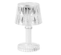 BYYLECL Mini Table Lamps - 8.5x4cm Battery Powered Portable Diamond Effect Faceted Decorative, Battery Operated Cordless Side Table Lamp 8.5cm Trapezoidal