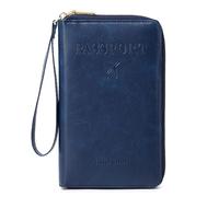 BYYLECL Passport Holder, PU Leather Travel Passport Cover Wallet, Travel Document Holder Organiser for Travel Women and Men Accessories 19x2x11.5cm