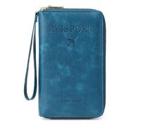 BYYLECL Passport Holder, PU Leather Travel Passport Cover Wallet, Travel Document Holder Organiser for Travel Women and Men Accessories 19x2x11.5cm
