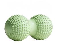 BYYLECL Peanut Shape PVC Hard Spiky Massage Ball, Double Lacrosse Massage Roller Ball for Deep Tissue Muscle Massage, Physical Therapy, Myofascial Release, Points 13x6.5x6.5cm