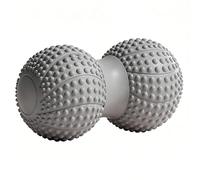 BYYLECL Peanut Shape PVC Hard Spiky Massage Ball, Double Lacrosse Massage Roller Ball for Deep Tissue Muscle Massage, Physical Therapy, Myofascial Release, Points 13x6.5x6.5cm