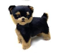 BYYLECL Realistic Yorkie Dog, Simulation Toy Dog, Stuffed Dog Puppy Stuffed Companion Toy Pet For Kid Adult Durable Cute