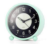 BYYLECL Silent Alarm Clock, Glow-in-the-Dark Alarm Clock, Non Ticking Glow in the Dark Bedside Clock for Seniors and Bedrooms Battery