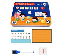 BYYLECL Spelling Game for Kids Magnetic Spelling Work Book, Alphabet Spell Educational Game Toy for Age 2 3 4 5 6 Learning Games Spelling Words Matching Letter One Size