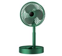 BYYLECL Telescopic Folding Fan - USB Rechargeable Collapsible Desk Fan 3 Speed Silents Stand up Fan for Bedroom Office Camping Fishing Travel 2000mAh
