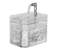 BYYLECL Transparent Automatic Circulating Cat Water Dispenser, 1.5L Quiet Tank Pet Drinking Bowl, USB, for Cats and Small Dogs 16.5x13x12cm