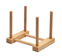 BYYLECL Wooden Dish Rack and Pot Lid Holder,Multifunctional Drainer Plate Holder for Home Kitchen A