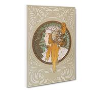 Byzantine By Alphonse Mucha Canvas Print | Gallery Wrapped 30mm Frame Wall Art | 24x16 inches | Ready to Hang | Classic Picture | Living Room Bedroom Lounge Office