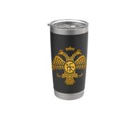 Byzantine Empire Constantinople Double Headed Eagle Stainless Steel Insulated Tumbler