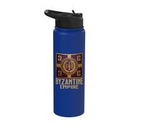 Byzantine Empire Flag Constantinople and Byzantium Stainless Steel Insulated Water Bottle
