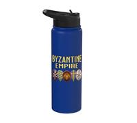 Byzantine Empire Shields Medieval History Stainless Steel Insulated Water Bottle