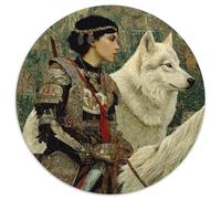 Byzantine Female Warrior, The Mysterious Ancient Wolf Rätsel Für Erwachsene || Familienspaß-Puzzles 1000pcs (67.5x67.5cm) Erwachsene