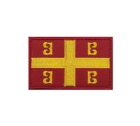 Byzantine Flag Patch Morale Embroidered Patches Applique sew on Emblem Badges Shoulder Loop Hook Armband for Bag Clothing Backpack Hats Jackets (Byzantine)