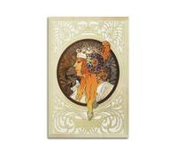 Byzantine Heads The Blondeby Alphonse Mucha Painting Art Poster Canvas Room Aesthetic Wall Art Prints Home Modern Decor 24x36inch(60x90cm)