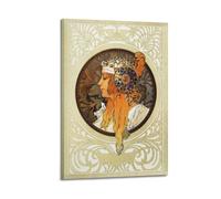 Byzantine Heads The Blondeby Alphonse Mucha Painting Art Poster Wall Art Canvas Living Room Bedroom Decor Artworks 16x24inch(40x60cm)